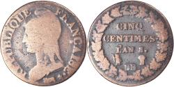 World Coins - Coin, France, 5 Centimes, AN 8, Strasbourg, , Bronze, Gadoury:126a