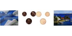 World Coins - Finland, Set 1 ct., 2 cts. et 5 cts., Mixed Dates, Vantaa, Copper Plated Steel