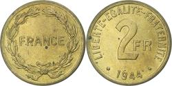 World Coins - France, France Libre, 2 Francs, 1944, Philadelphia, , Brass, KM:905