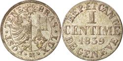 World Coins - Coin, SWISS CANTONS, GENEVA, Centime, 1839, , Billon, KM:125