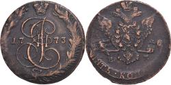 World Coins - Coin, Russia, Catherine II, 5 Kopeks, 1773, Ekaterinbourg, , Copper