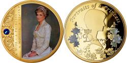 World Coins - United Kingdom , Medal, Portraits de la Princesse Diana, , Copper Gilt
