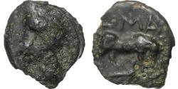 Ancient Coins - Bituriges Cubi, Uncertain, Potin MA au taureau, 1st century BC, Bronze