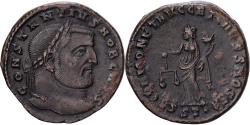 Ancient Coins - Roman Empire, Constantius Chlorus, Follis, 300-303, Ticinum, Bronze,
