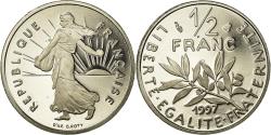 World Coins - Coin, France, Semeuse, 1/2 Franc, 1997, Paris, Proof, , Nickel