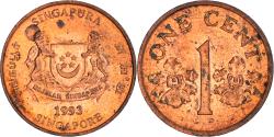 World Coins - Coin, Singapore, Cent, 1993, Singapore Mint, , Copper Plated Zinc