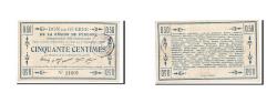 World Coins - Banknote, Pirot:80-413, 50 Centimes, 1915, France, UNC(60-62), Peronne