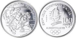 World Coins - Coin, France, Hockey sur glace, JO Albertville 92, 100 Francs, 1991, ESSAI