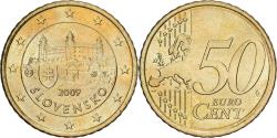World Coins - Slovakia, 50 Euro Cent, 2009, Kremnica, , Brass, KM:100