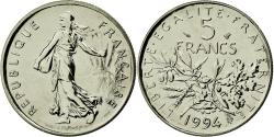World Coins - Coin, France, Semeuse, 5 Francs, 1994, , Nickel Clad Copper-Nickel