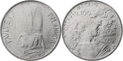 World Coins - Vatican, Paul VI, 100 Lire, 1966 - Anno IV, Rome, Stainless Steel, , KM:90