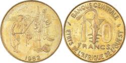 World Coins - Coin, West African States, 10 Francs, 1982