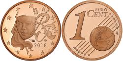 World Coins - France, Centime, Proof, 2018, MDP, Copper Plated Steel,