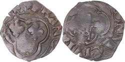 World Coins - Coin, France, François Ier, Denier tournois à la croisette, La Rochelle