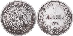 World Coins - Coin, Finland, Alexander II, Markka, 1874, Helsinki, , Silver, KM:3.2