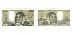 World Coins - France, 500 Francs, Pascal, 1980, Z.122 98192, AU(55-58), Fayette:71.22, KM:156e