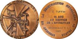 World Coins - France, Medal, Syndicat de la Construction Métallique de France, Business &