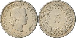 World Coins - Coin, Switzerland, 5 Rappen, 1881, Bern, , Copper-nickel, KM:26