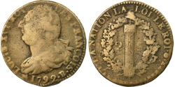 World Coins - Coin, France, 2 sols françois, 2 Sols, 1792, Rouen, , Bronze