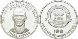 World Coins - France, Medal, Football, 100 Ans de la FIFA, Lilian Thuram, 2004,