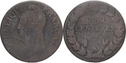 World Coins - Coin, France, Dupré, 5 Centimes, AN 8, Paris, , Copper, Gadoury:126