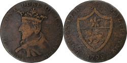World Coins - United Kingdom, 1/2 Penny, John of Gaunt, Lancaster Halfpenny, 1792, Copper