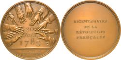 World Coins - France, Medal, Révolution Française, Serment du Jeu de Paume, History, 1987