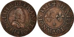 World Coins - Coin, France, Henri III, Denier Tournois, 1585, Paris, , Copper