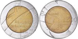 World Coins - Coin, San Marino, 500 Lire, 1990, , Bi-Metallic, KM:256
