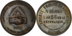 World Coins - Coin, France, 1/2 Décime, 1848, , Copper, Mazard:1402