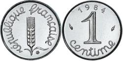 World Coins - Coin, France, Épi, Centime, 1984, Paris, série FDC, , Stainless