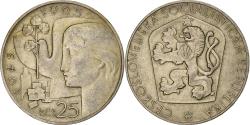 World Coins - Czechoslovakia, 25 Korun, 1965, Silver, , KM:59