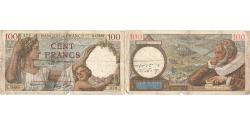 World Coins - France, 100 Francs, Sully, 1940, Q.15493, VF(20-25), Fayette:26.39, KM:94