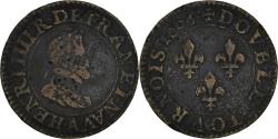 World Coins - Coin, France, Henri IV, Denier Tournois, 1606, Paris, , Copper, KM:15