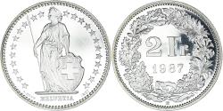 World Coins - Coin, Switzerland, 2 Francs, 1987, Bern, BE, , Copper-nickel, KM:21a.3