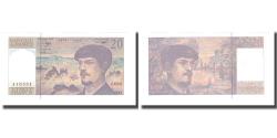World Coins - France, 20 Francs, Debussy, 1991, UNC(65-70), Fayette:66bis.02, KM:151e