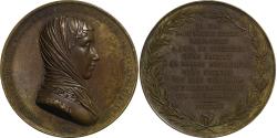 World Coins - France, Medal, Duchess of Berry, 1821, Bronze, Barre,