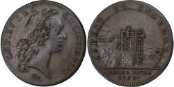 World Coins - France, Token, Louis XV, Chambre du Trésor Royal, 1750, Copper,
