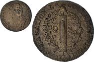 World Coins - Coin, France, Louis XVI, 2 Sols, 1792, Lille, 2éme sem., , Bronze