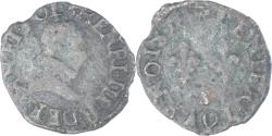 World Coins - Coin, France, Henri III, Denier Tournois, n.d. (1578-1580), Troyes, Rare