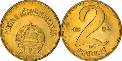 World Coins - Coin, Hungary, 2 Forint, 1984, Budapest, , Brass, KM:591