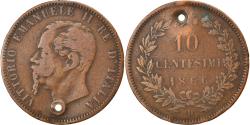 World Coins - Coin, Italy, Vittorio Emanuele II, 10 Centesimi, 1866, Birmingham,
