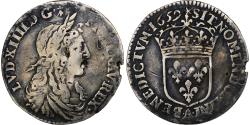 World Coins - France, Louis XIV, 1/12 Écu au buste juvénile, 1659, Paris, Silver,
