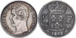 World Coins - France, Charles X, 1/4 Franc, 1828, Lille, Silver, , Gadoury:353