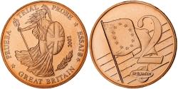 World Coins - Great Britain, 2 Euro Cent, Fantasy euro patterns, Essai-Trial, 2002, Copper