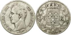 World Coins - Coin, France, Charles X, 5 Francs, 1828, La Rochelle, , Silver