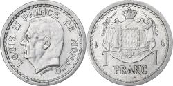World Coins - Monaco, Louis II, Franc, 1943, Aluminum, , Gadoury:131, KM:120
