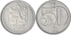 World Coins - Czechoslovakia, 50 Haleru, 1987