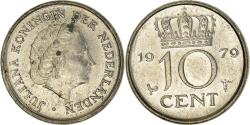 World Coins - Coin, Netherlands, Juliana, 10 Cents, 1979, , Nickel, KM:182