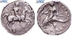 Ancient Coins - Coin, Calabria, Didrachm, ca. 281-240 BC, Tarentum, graded, NGC,